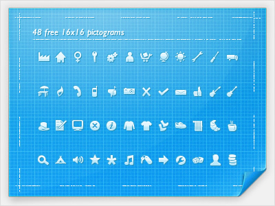 48 FREE 16x16 Pictograms Icons - AI File